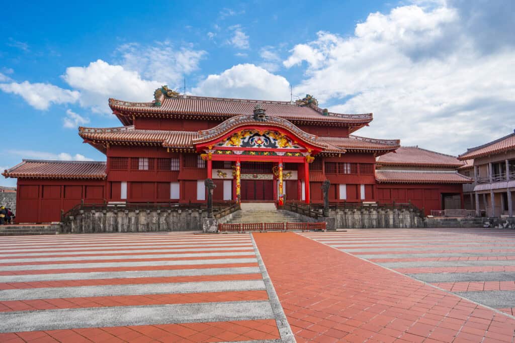 Okinawa's former Shuri castle was built in the Chinese style