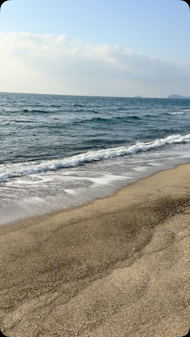 A solitary walk on the beach. East China Sea.